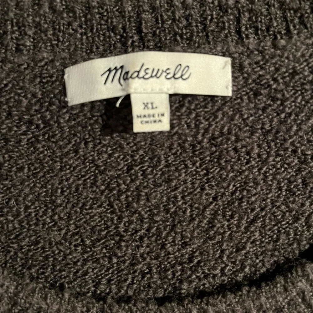 Madewell Charcoal Gray Sweater with Floral Accents - Picture 4 of 4